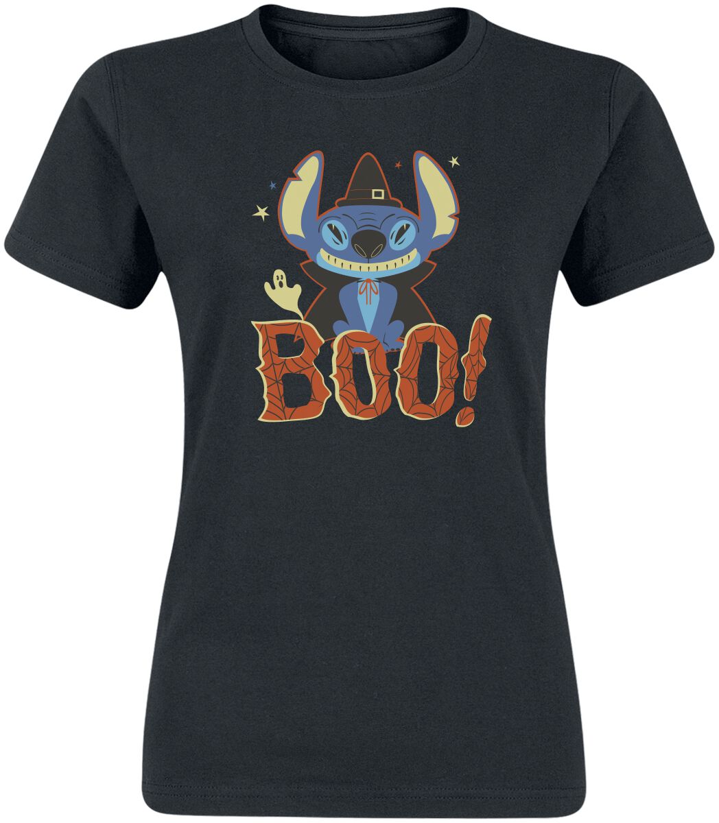 Levně Lilo & Stitch Boo Dámské tričko černá