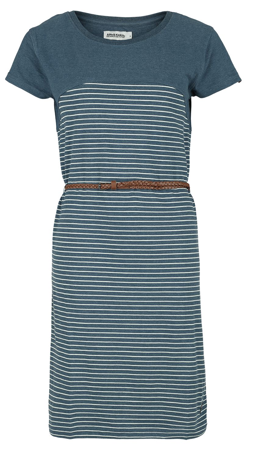 Alife and Kickin Kurzes Kleid - ClarinaAK Z Shirt Dress - XS bis XL - für Damen - Größe M - blau