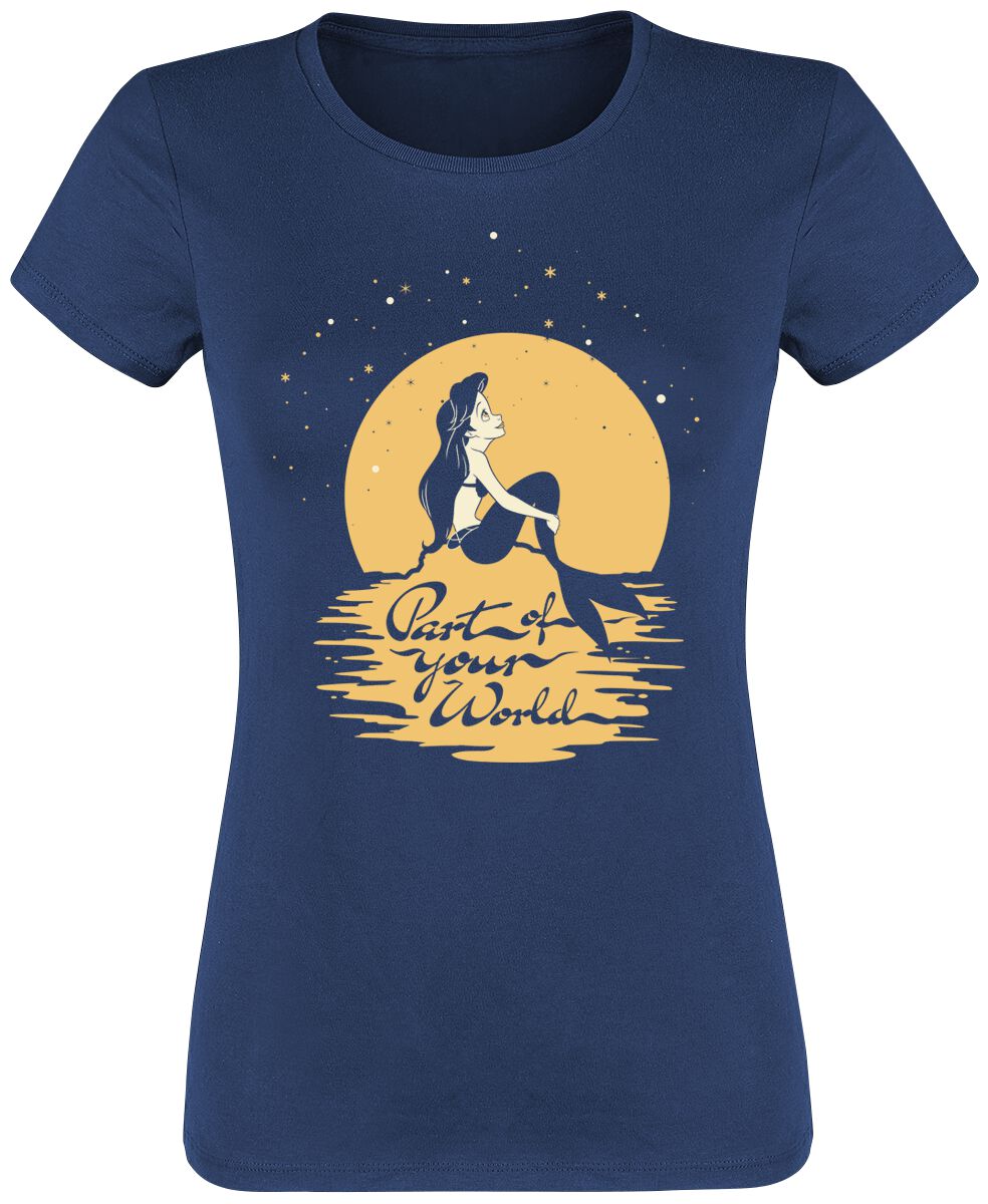 Levně Ariel - Malá mořská víla Part Of Your World Dámské tričko námořnická modrá