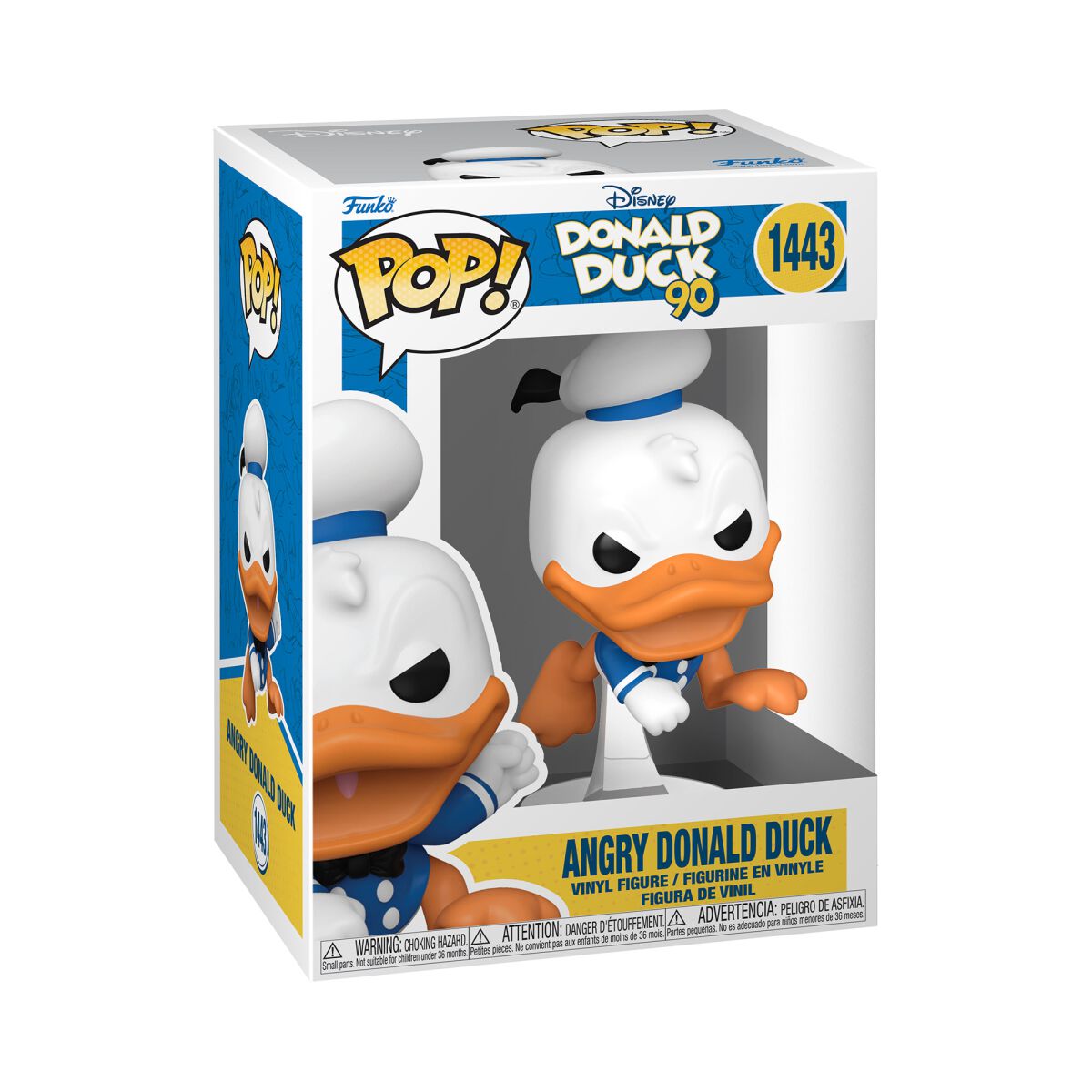 Image of Minnie & Topolino - 90th Anniversary - Angry Donald Duck Vinyl Figurine 1443 - Funko Pop! - Funko Shop Europe