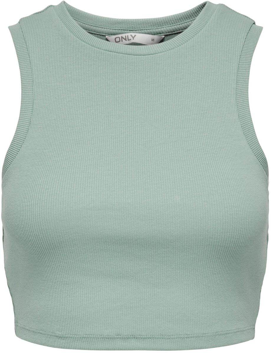 Only - Onlvilma S/L Cropped Tank Top JRS NOOS - Top - mint
