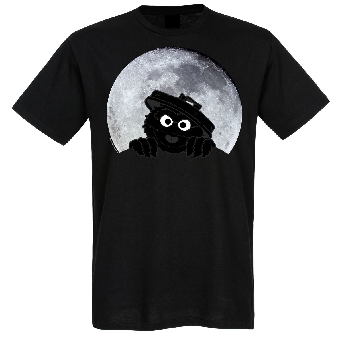 Sesamstraße T-Shirt - Oskar Moonnight - L bis 3XL - für Männer - Größe 3XL - schwarz  - Lizenzierter Fanartikel