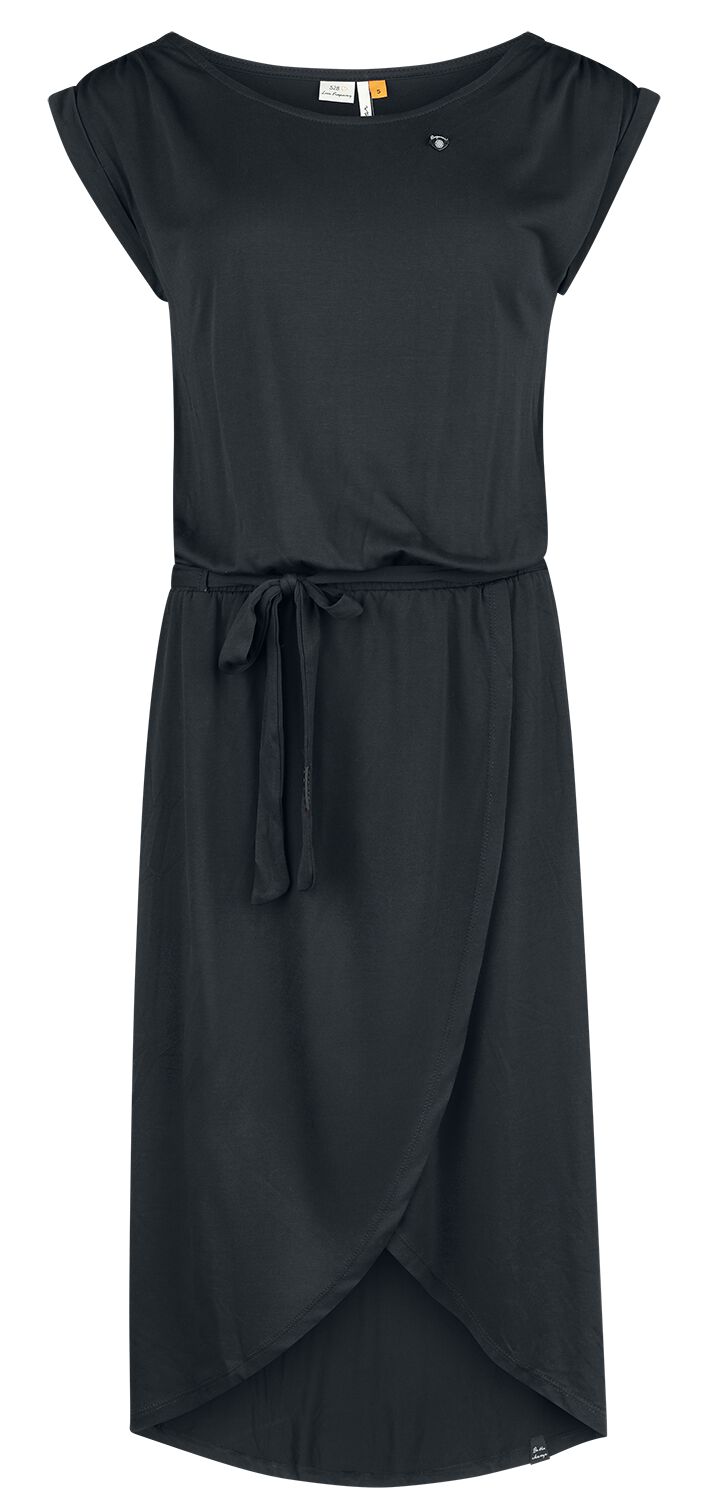 Ragwear Kleid knielang - ETHANY - XS bis XL - für Damen - Größe XS - schwarz