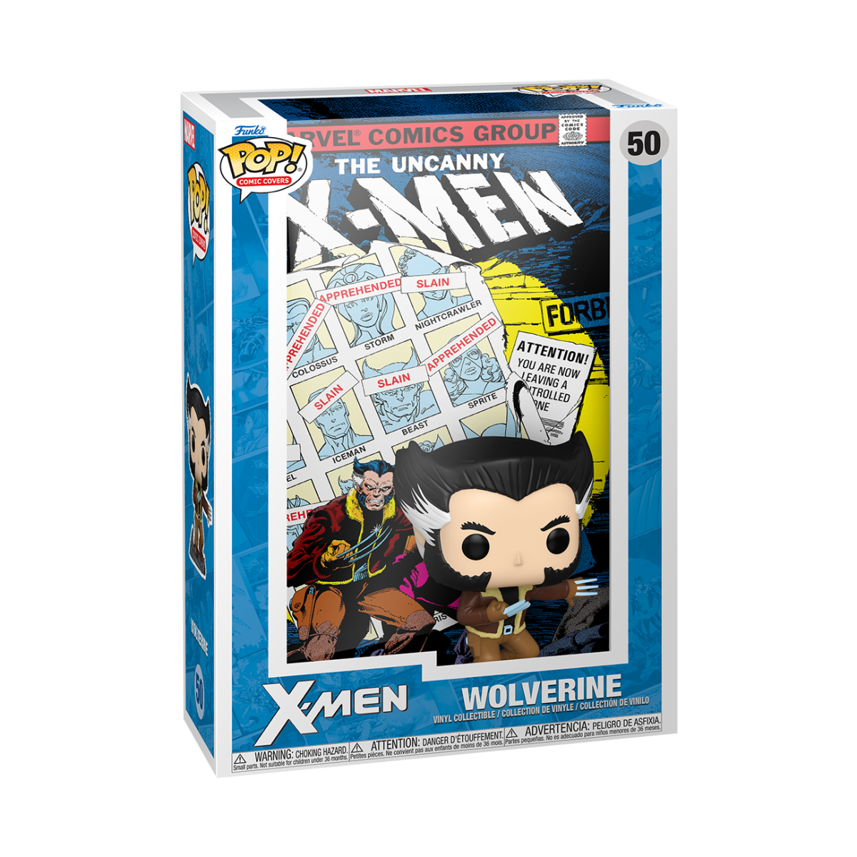 X-Men - Wolverine (Pop! Comic Covers) Vinyl Figur 50 - Funko Pop! Figur - multicolor