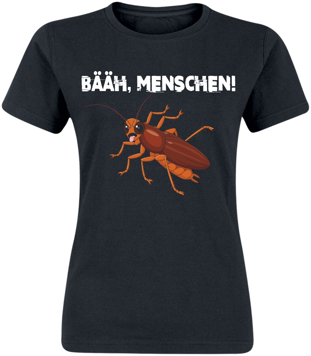 Tierisch T-Shirt – Bääh, Menschen! – S bis XXL – für Damen – Größe S – schwarz Tierisch T-Shirt – Bääh, Menschen! – S bis XXL – für Damen – Größe S – schwarz