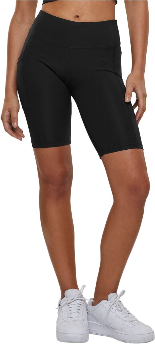 Urban Classics Short - Ladies Recyceled Cycle Shorts - XS bis 4XL - für Damen - Größe S - schwarz