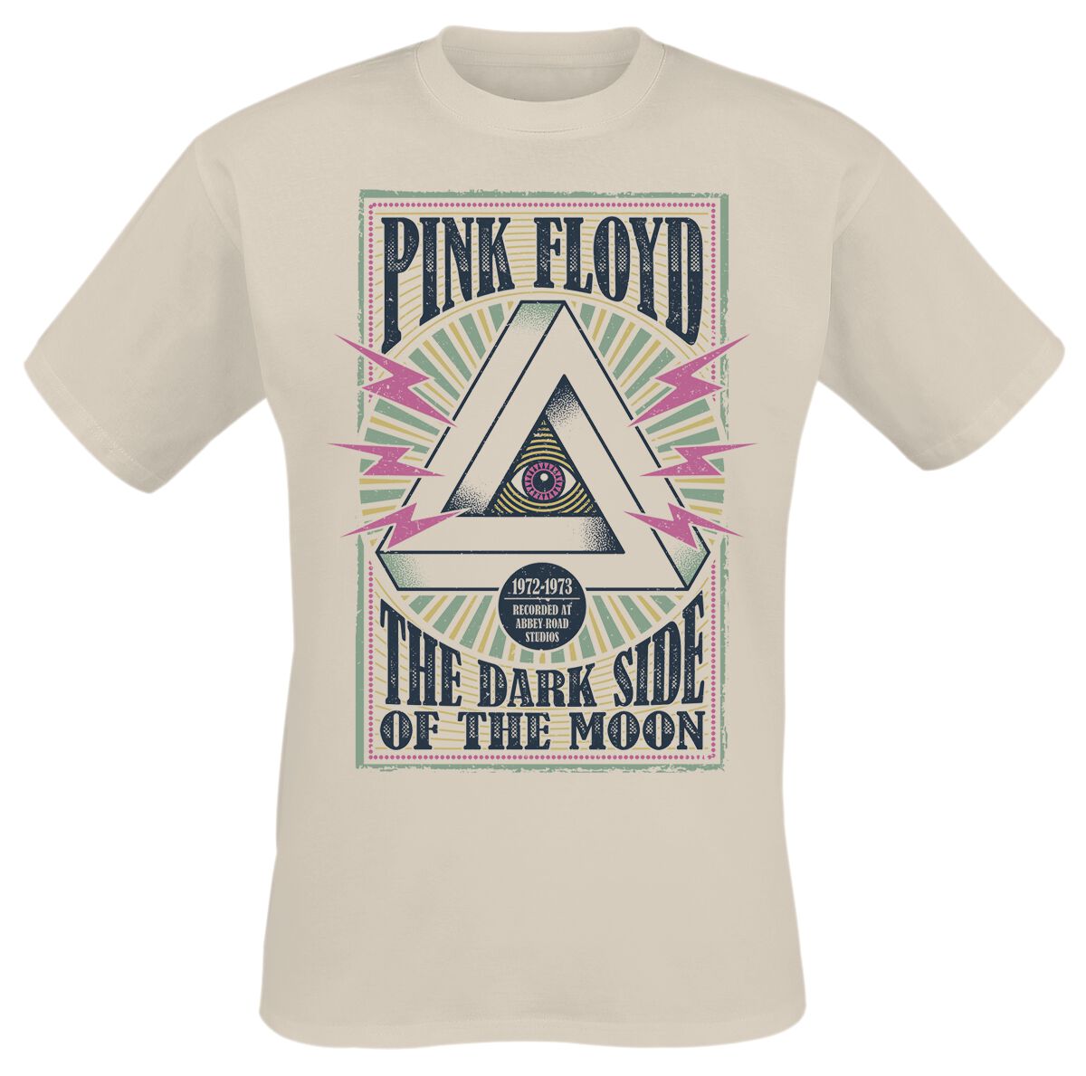 Pink Floyd T-Shirt - Arrow Eye - S bis XXL - für Männer - Größe M - natur  - Lizenziertes Merchandise!