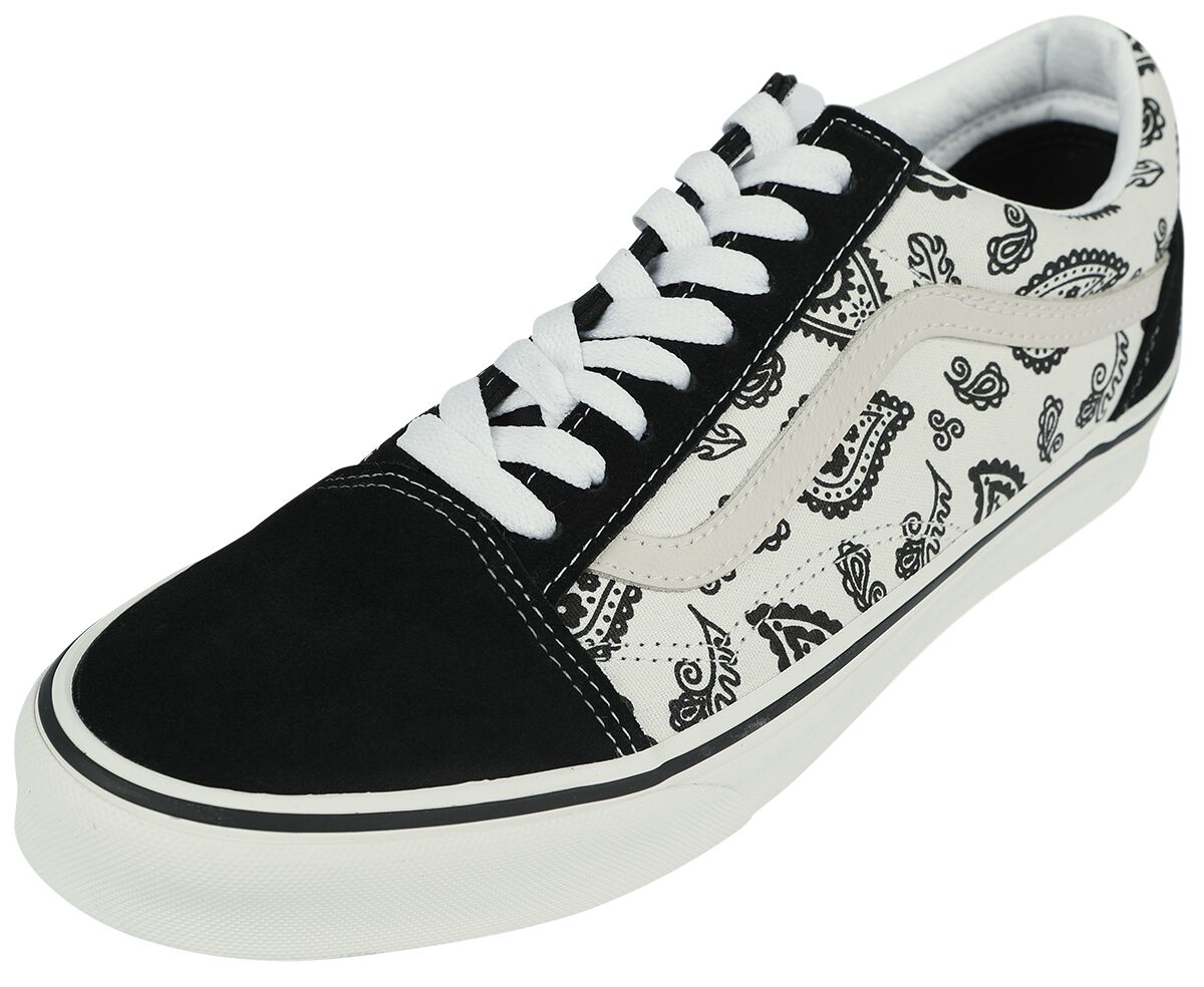 Vans Sneaker - Old Skool Primavera Paisley - EU41 bis EU47 - für Männer - Größe EU43 - schwarz/altweiß