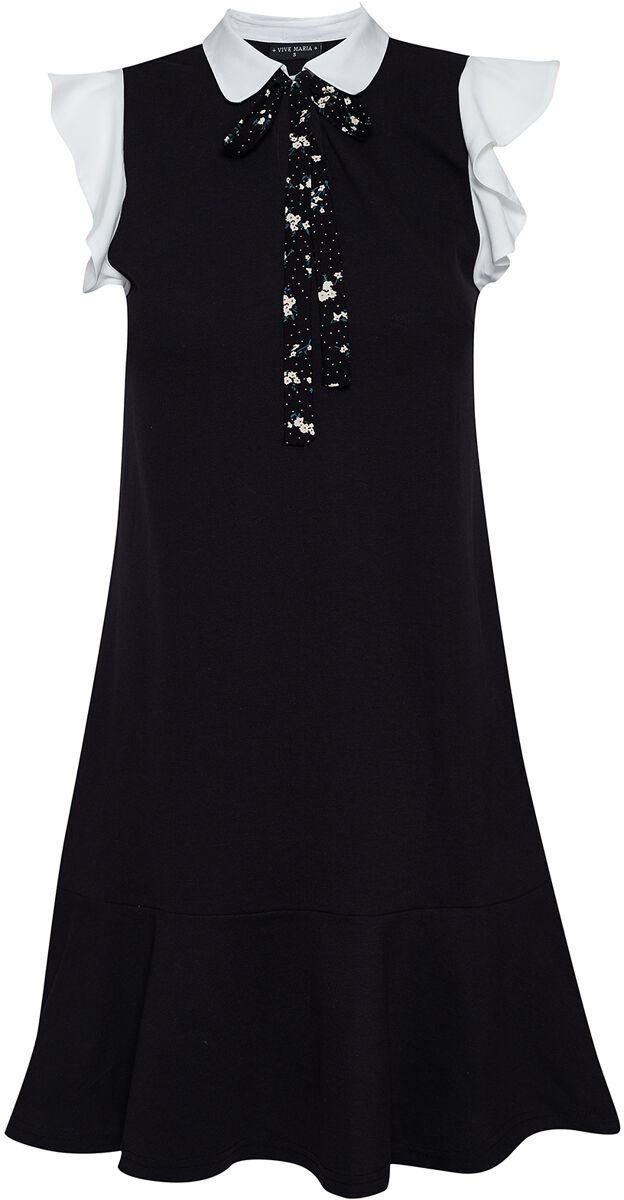 Vive Maria - Rockabilly Kurzes Kleid - Chère Camille Dress - XS bis XXL - für Damen - Größe XL - schwarz/weiß