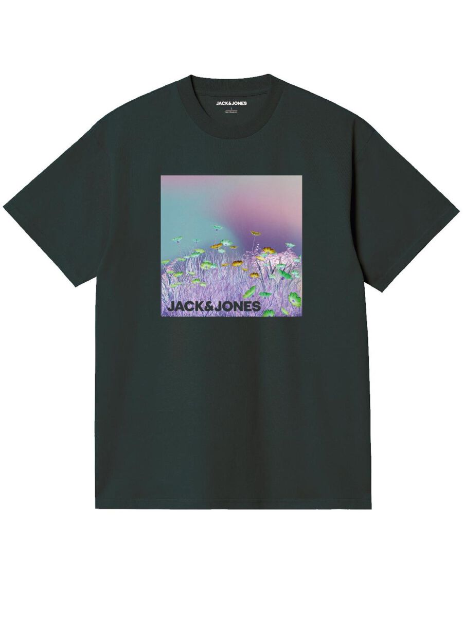 Image of T-Shirt di Jack & Jones junior - Jcosolarized T-Shirt S/S Crew Neck - 140 a 176 - Uomo - nero