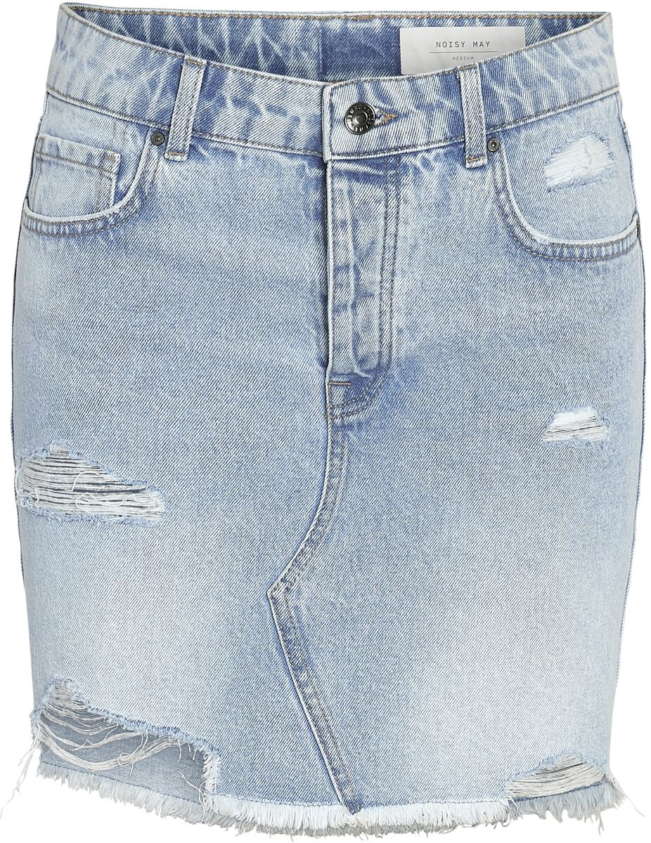 Image of Minigonna di Noisy May - NMMillie HW Denim Mini Skirt - XS a XL - Donna - azzurro