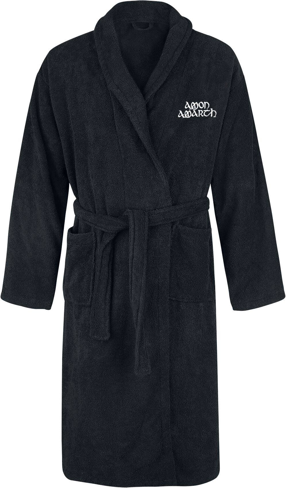 Amon Amarth Bademantel - Logo - S-M bis XXL-3XL - Größe L-XL - schwarz  - EMP exklusives Merchandise!