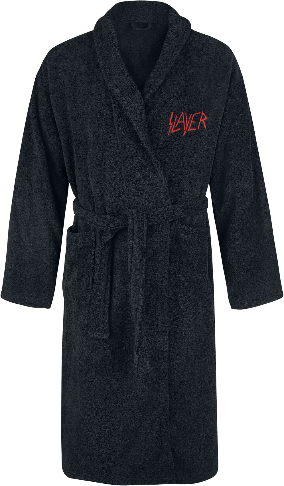 Slayer Bademantel - Logo - S-M bis XXL-3XL - Größe S-M - schwarz  - EMP exklusives Merchandise!