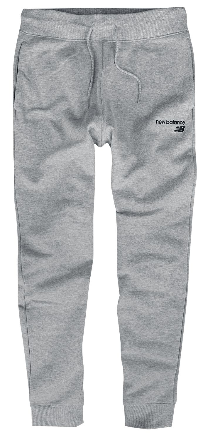 Levně New Balance Flisové kalhoty NB Classic Core Tepláky šedá