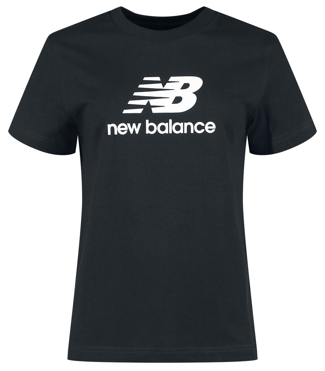 New Balance Sport Essentials Jersey Stacked Logo T-Shirt T-Shirt schwarz in XS