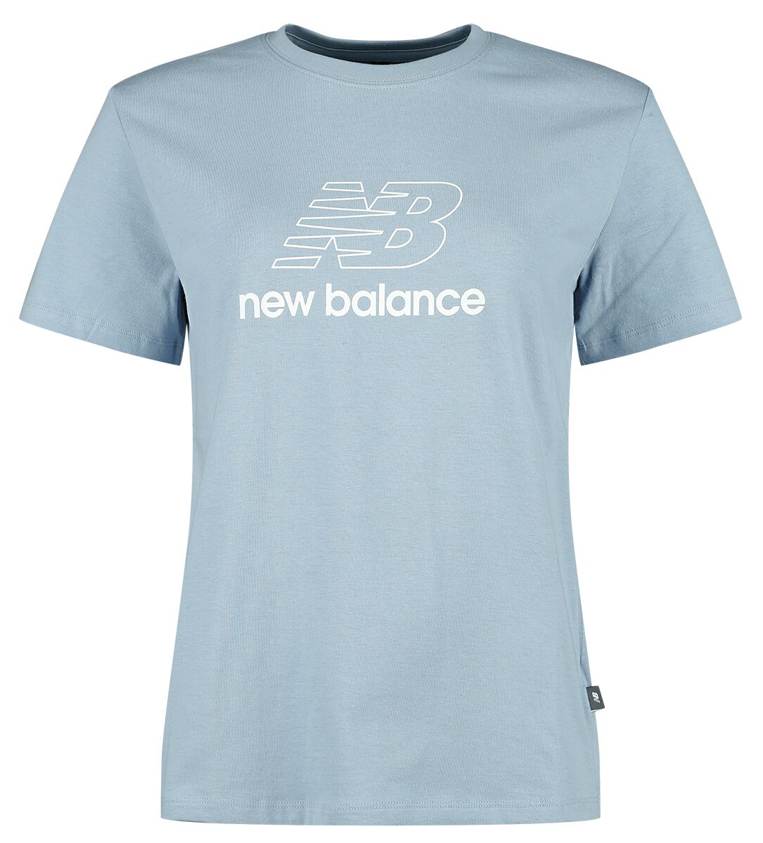 Levně New Balance Tričko s potiskem NB Sport Jersey Standard Dámské tričko modrošedá