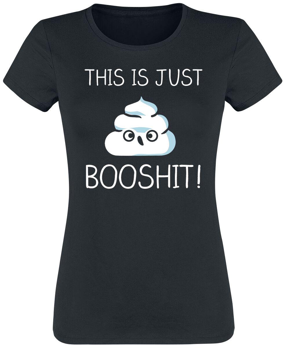 Funshirt T-Shirt - This Is Just Booshit! - M bis XXL - für Damen - Größe L - schwarz