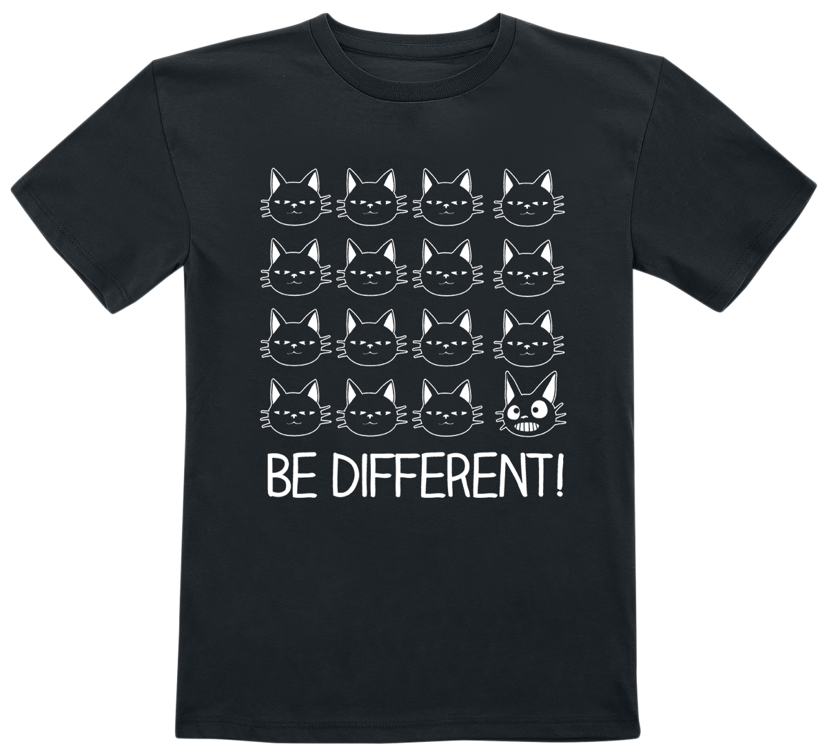 Be Different! - Cats - T-Shirt - schwarz - EMP Exklusiv!