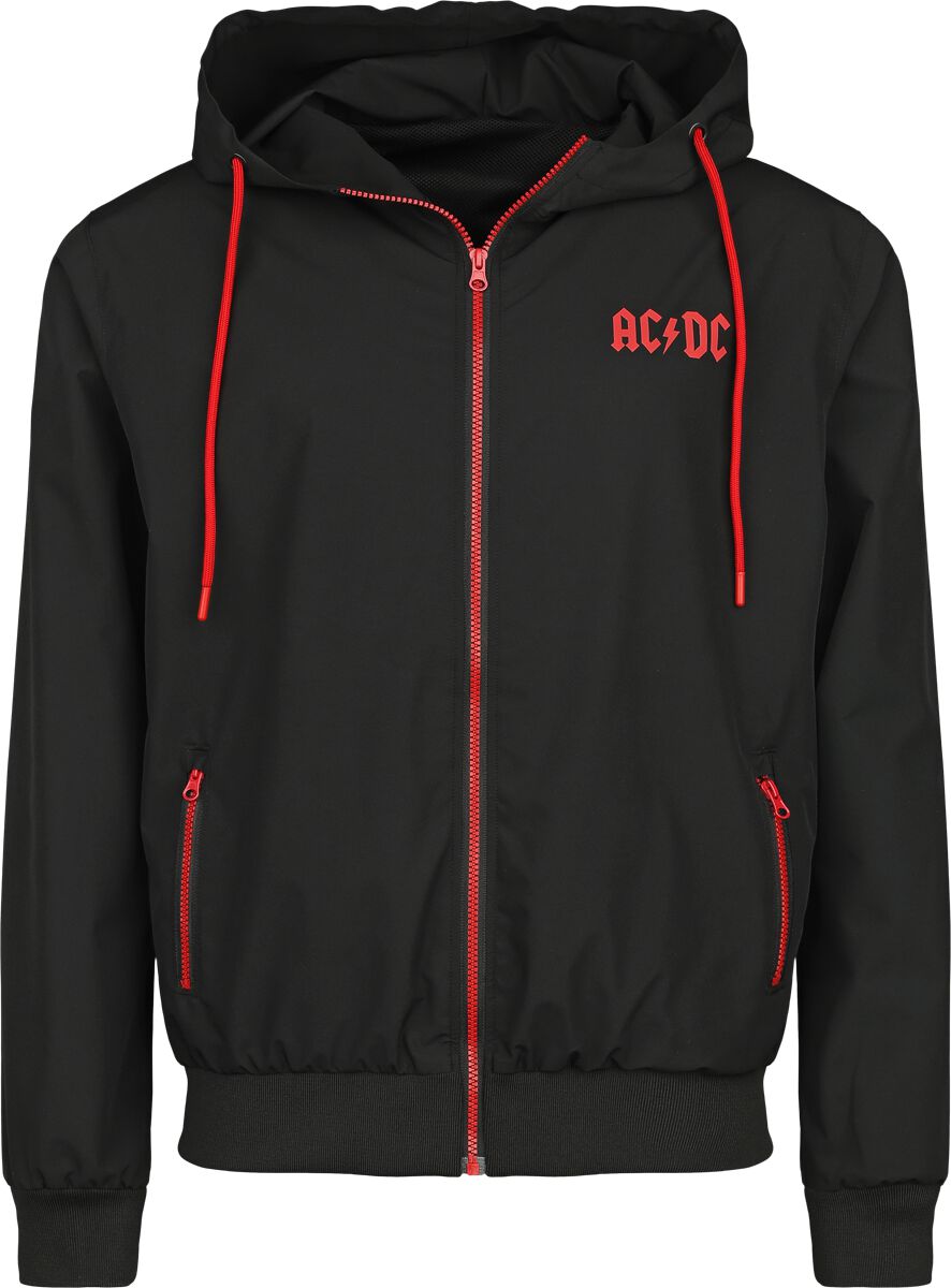 AC/DC Windbreaker - Logo - S bis 5XL - für Männer - Größe XL - schwarz  - EMP exklusives Merchandise!