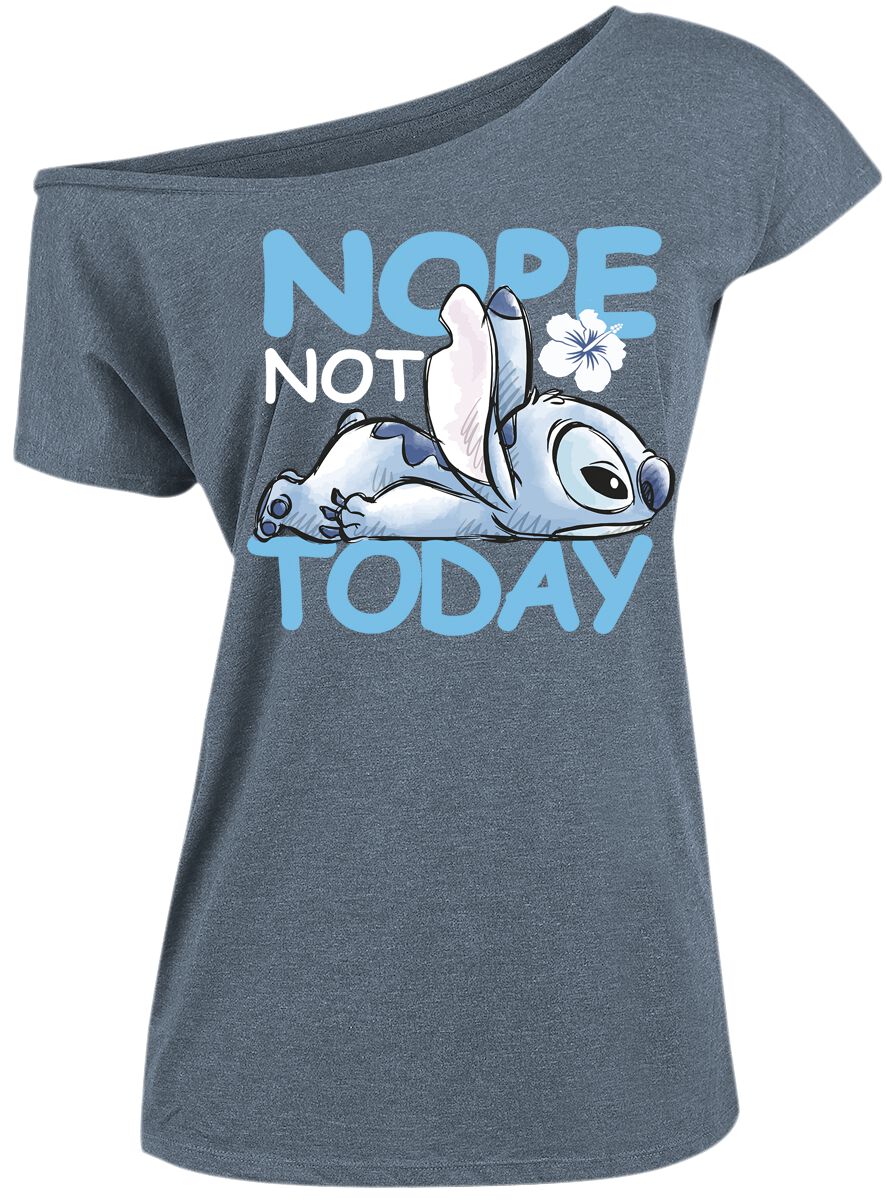 Lilo & Stitch Not Today! T-Shirt blau in XL