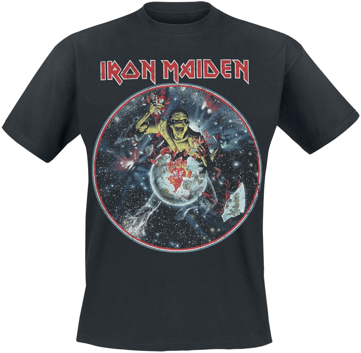 Levně Iron Maiden The Beast On The Run - World Peace Tour `83 Tričko černá