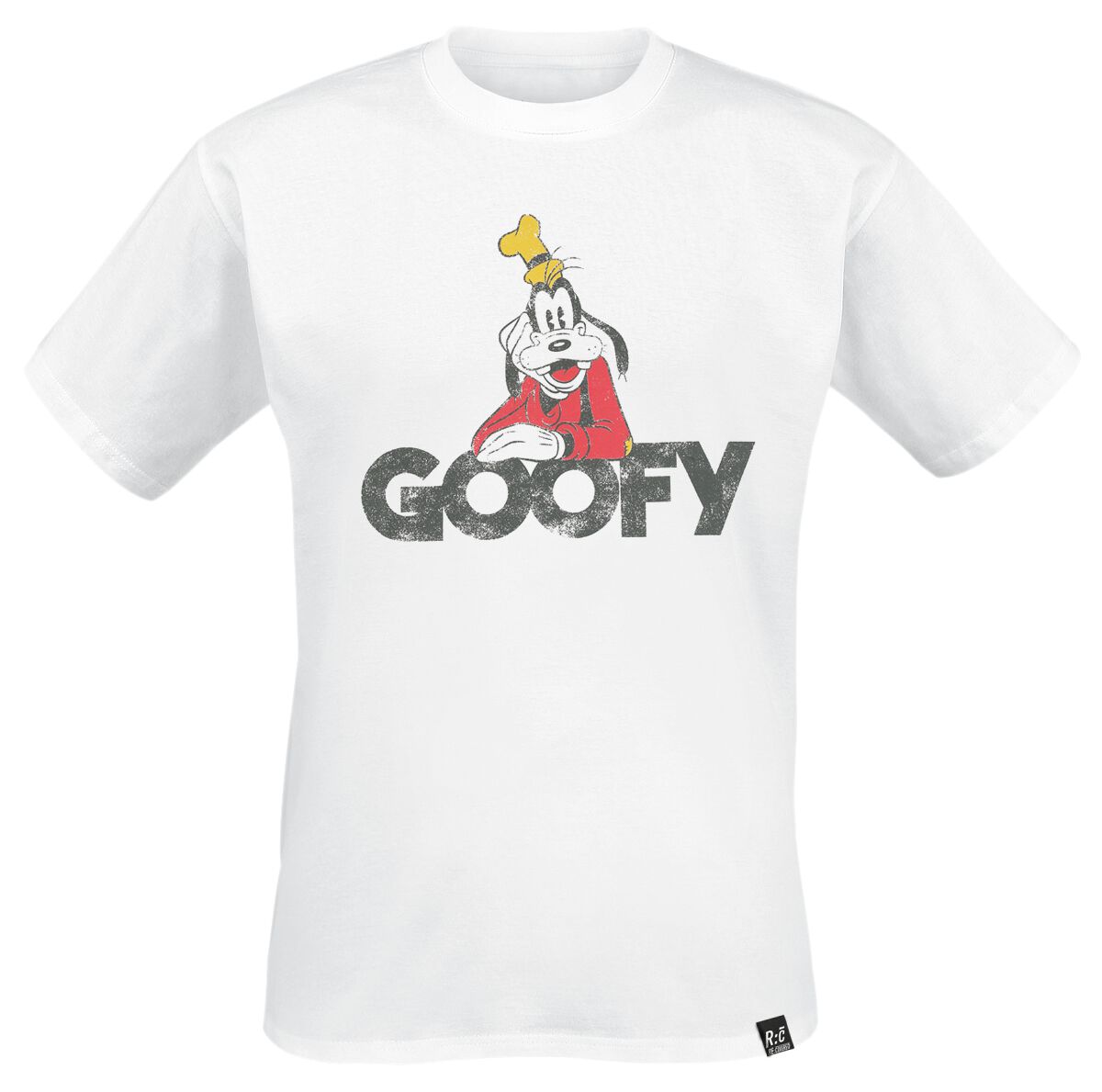 Image of T-Shirt Disney di Minnie & Topolino - Recovered - Disney - Goofy - S a L - Uomo - bianco