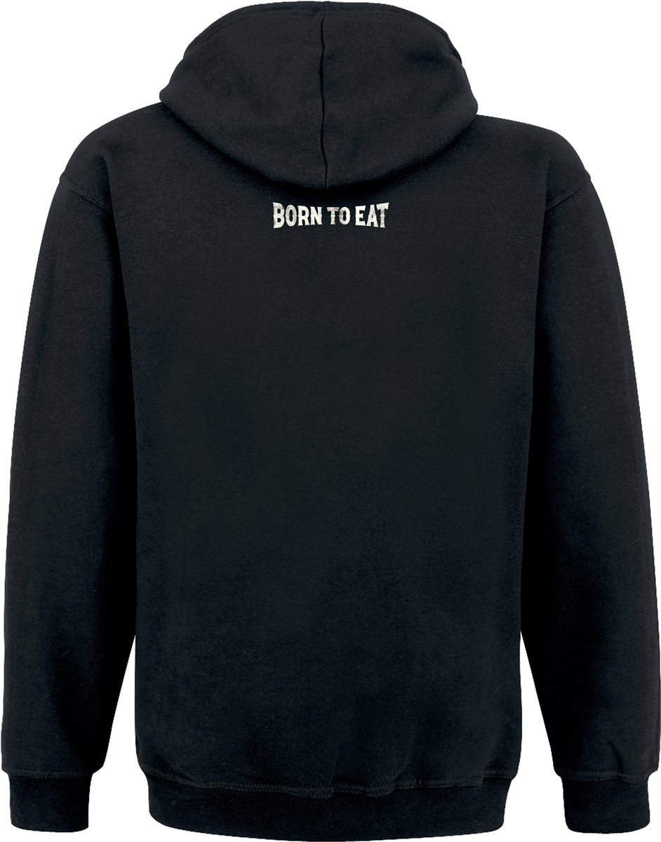 Sesamstraße Kapuzenpullover - Krümelmonster - Classic Cookie Biker - S bis XXL - für Männer - Größe S - schwarz  - Lizenzierter Fanartikel