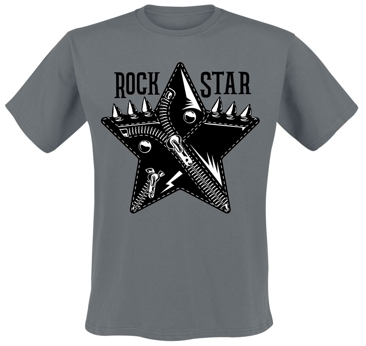 Funshirt T-Shirt – Rockstar – M bis 3XL – für Männer – Größe 3XL – grau Funshirt T-Shirt – Rockstar – M bis 3XL – für Männer – Größe 3XL – grau
