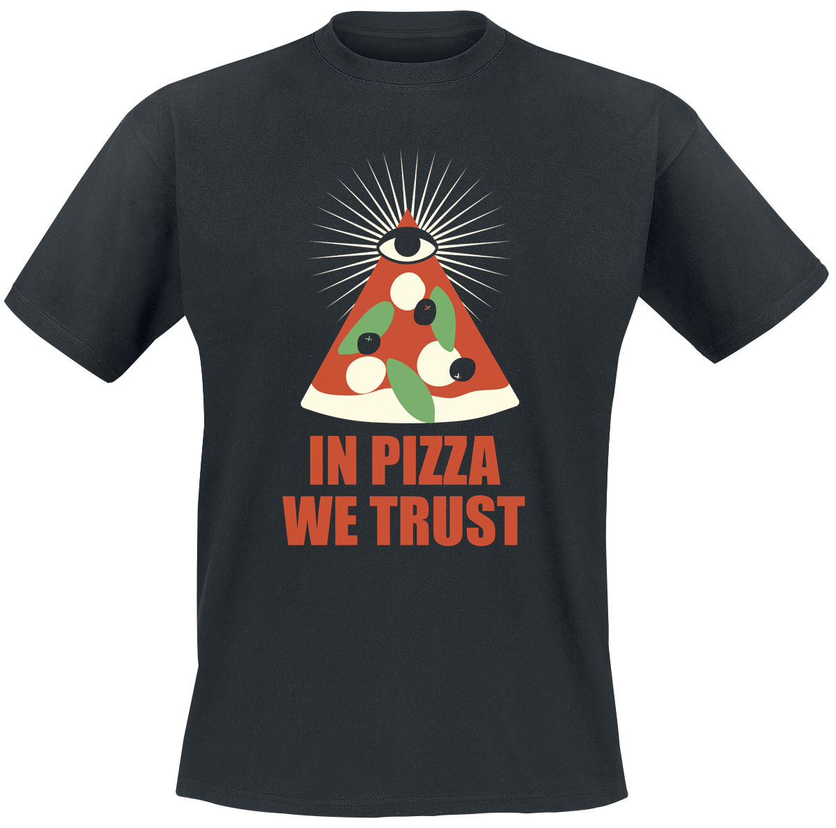 Food - In Pizza We Trust - T-Shirt - schwarz - EMP Exklusiv!