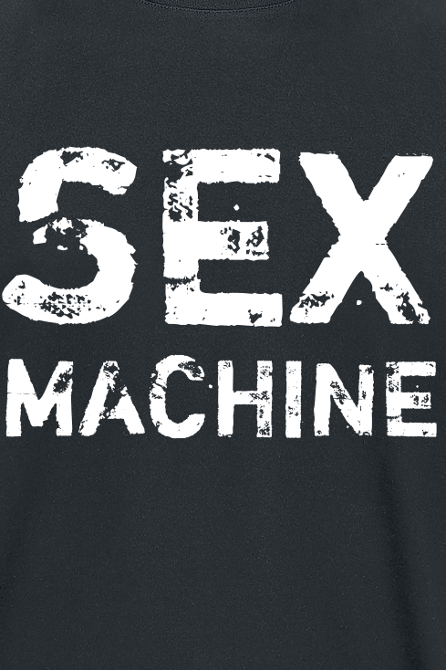Sprüche T-Shirt - Sex Machine - M bis 3XL - für Männer - Größe 3XL - schwarz