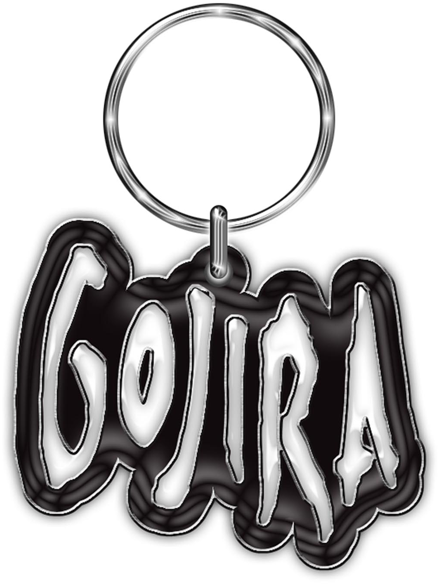 Gojira - Logo - Schlüsselanhänger - schwarz| silberfarben