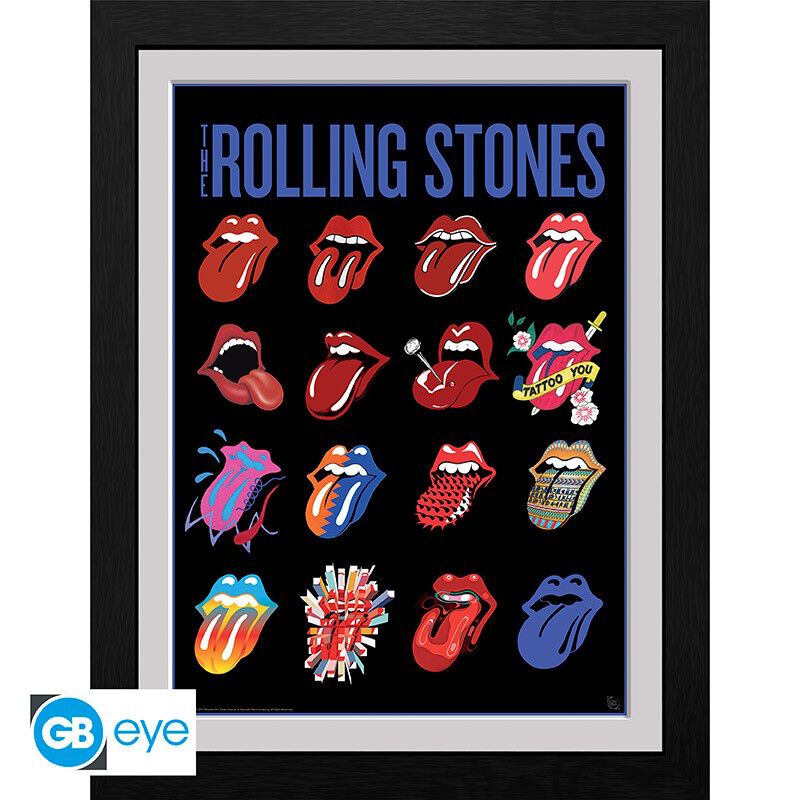 Levně The Rolling Stones Tongue Zarámovaný obraz standard