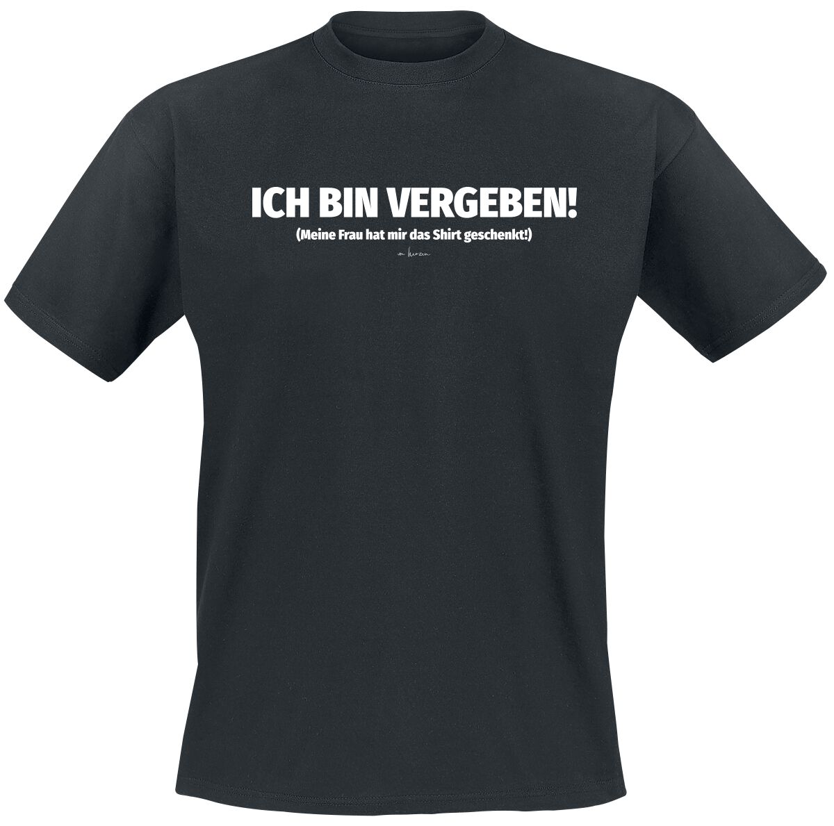 Sprüche T-Shirt – Ich bin vergeben! – 3XL – für Männer – Größe 3XL – schwarz