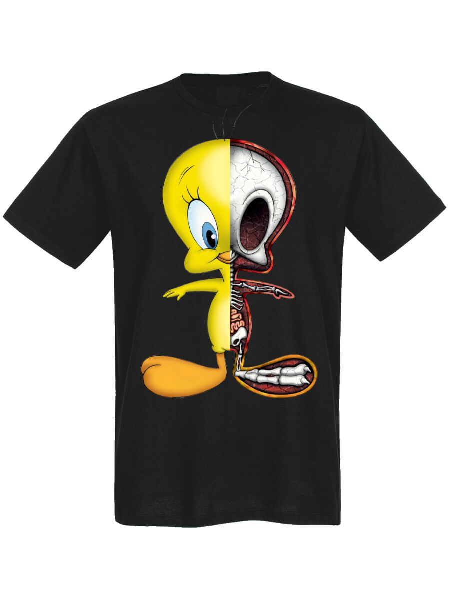 Looney Tunes Tweety T-Shirt schwarz in 3XL