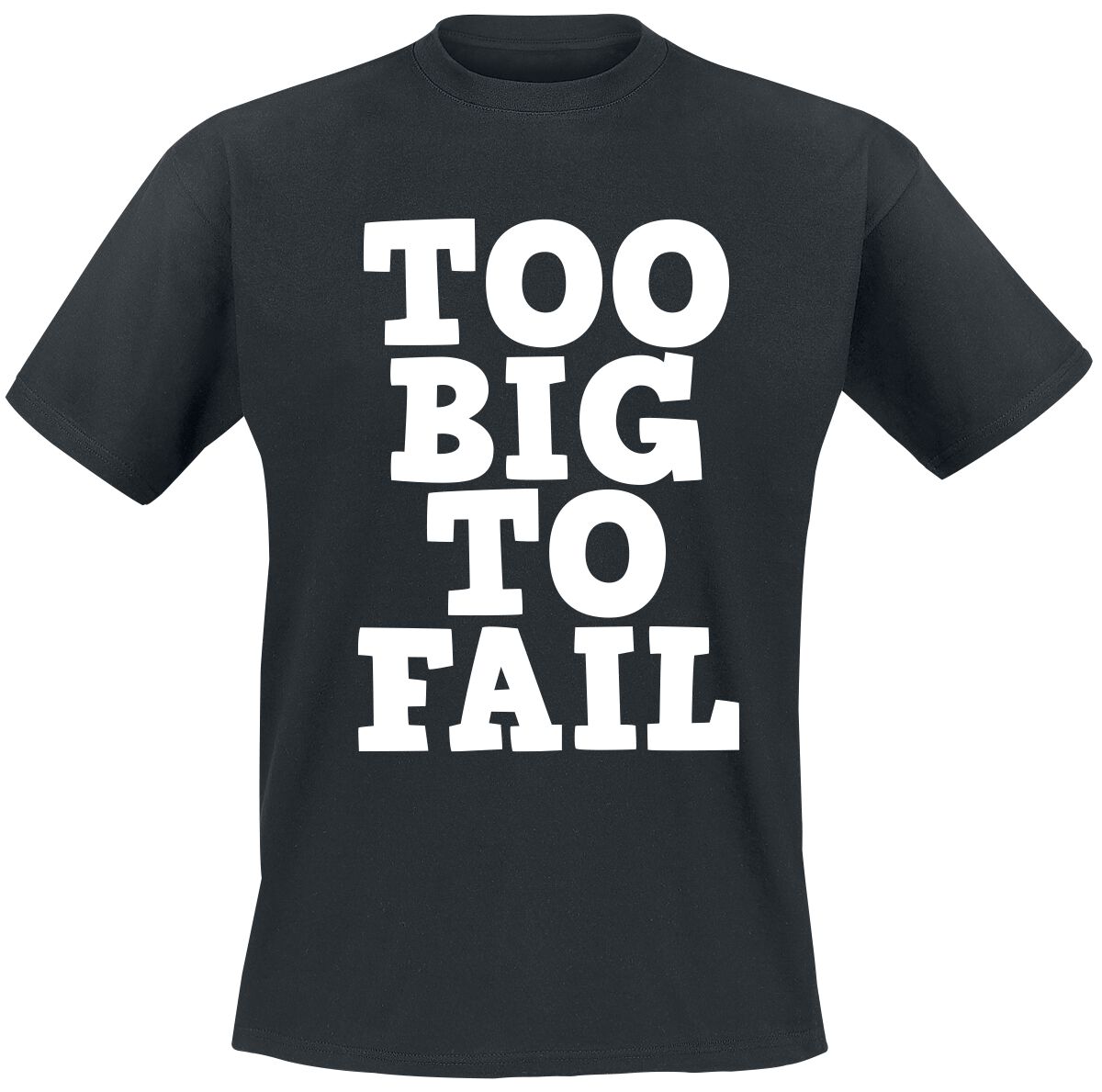Sprüche T-Shirt - Too Big To Fail - M bis 4XL - für Männer - Größe 4XL - schwarz