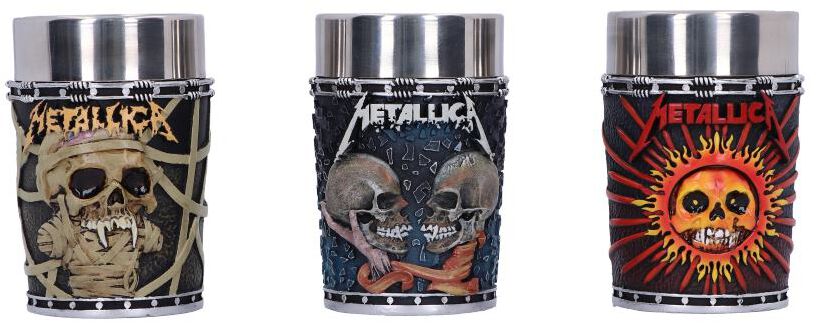 Metallica Pushead Art Shot Glass Set Schnapsglas multicolor