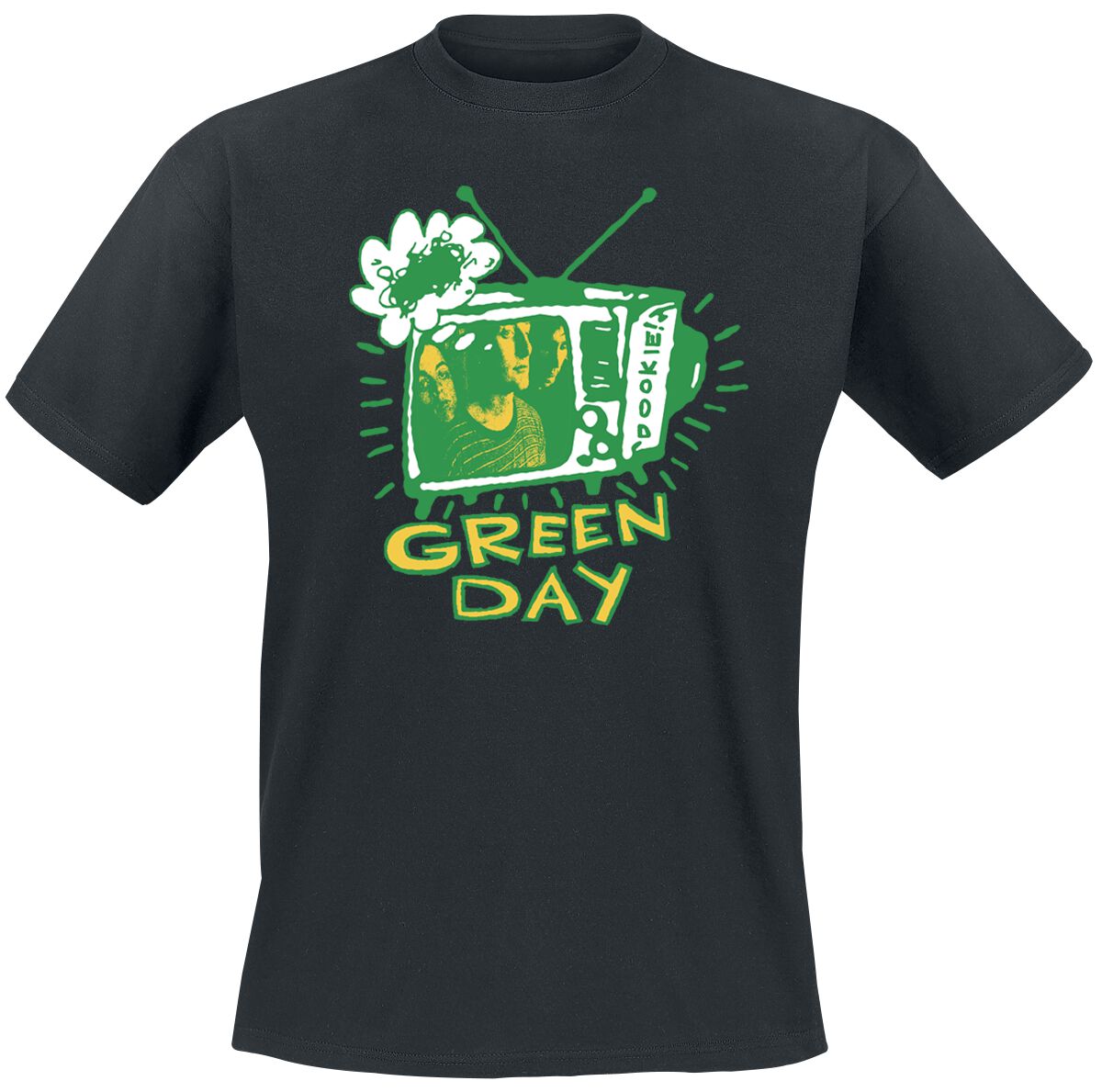 Green Day T-Shirt - Longview TV - S bis XXL - für Männer - Größe S - schwarz  - Lizenziertes Merchandise!