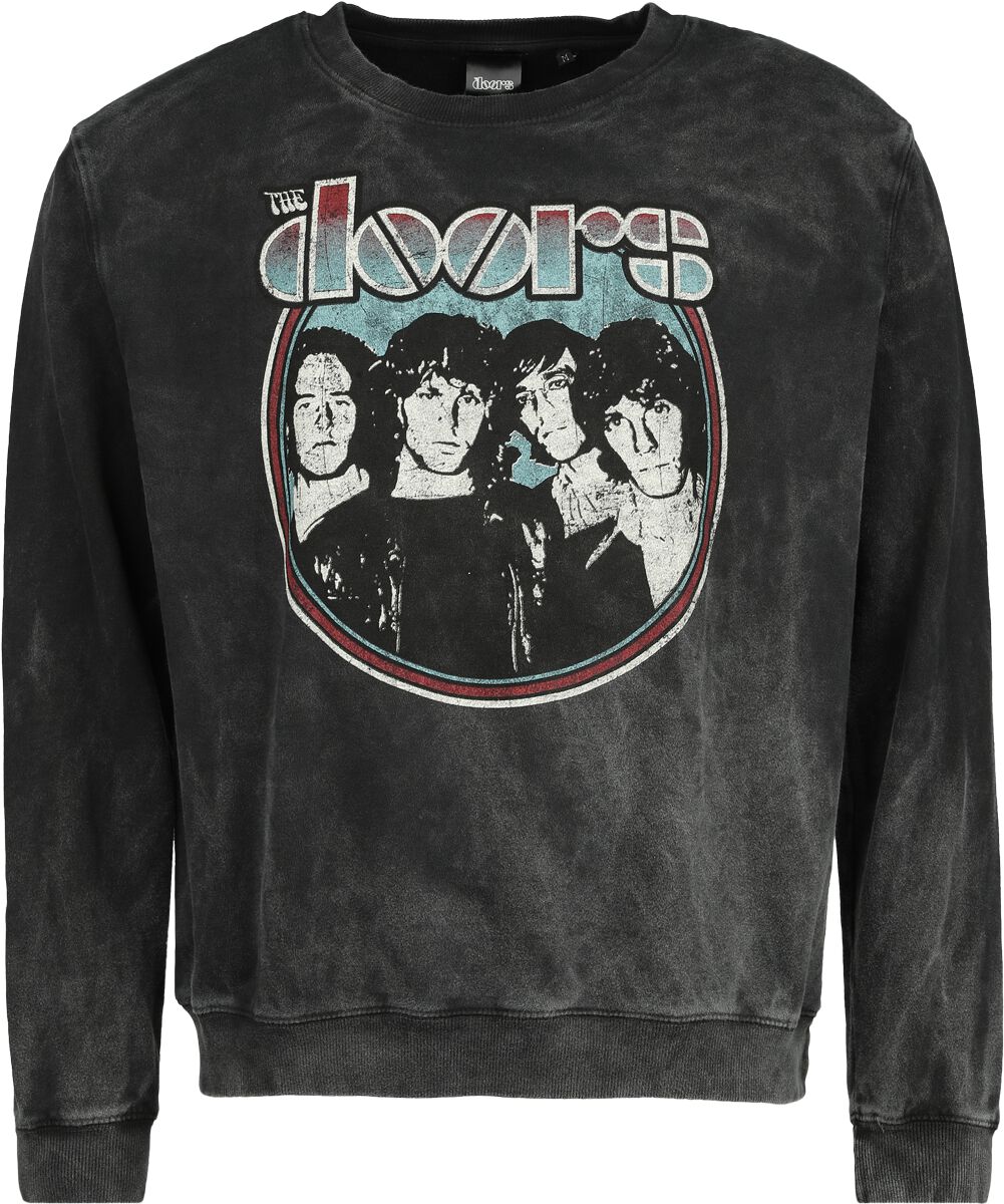 The Doors Sweatshirt - Photo - S bis XXL - für Männer - Größe M - charcoal  - Lizenziertes Merchandise!