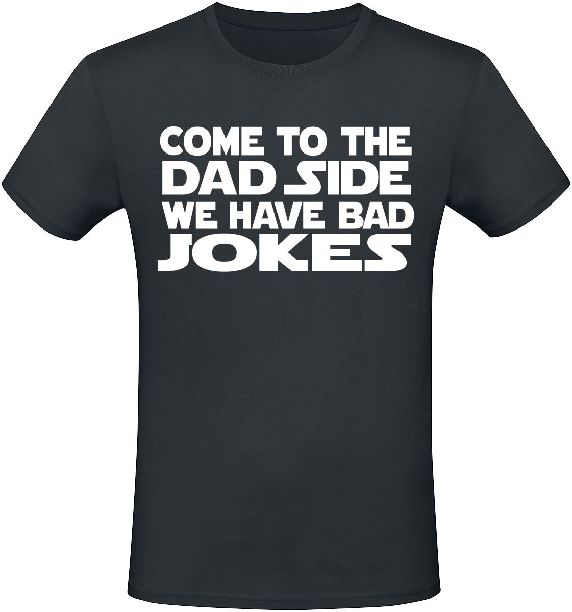 Sprüche T-Shirt – Come To The Dad Side We Have Bad Jokes – M bis 3XL – für Männer – Größe 3XL – schwarz