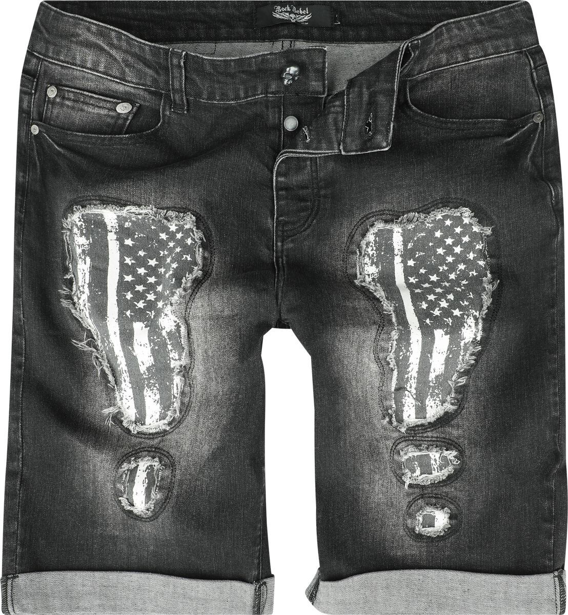 Image of Shorts di Rock Rebel by EMP - Walk With Me In Hell - 29 a 34 - Uomo - nero