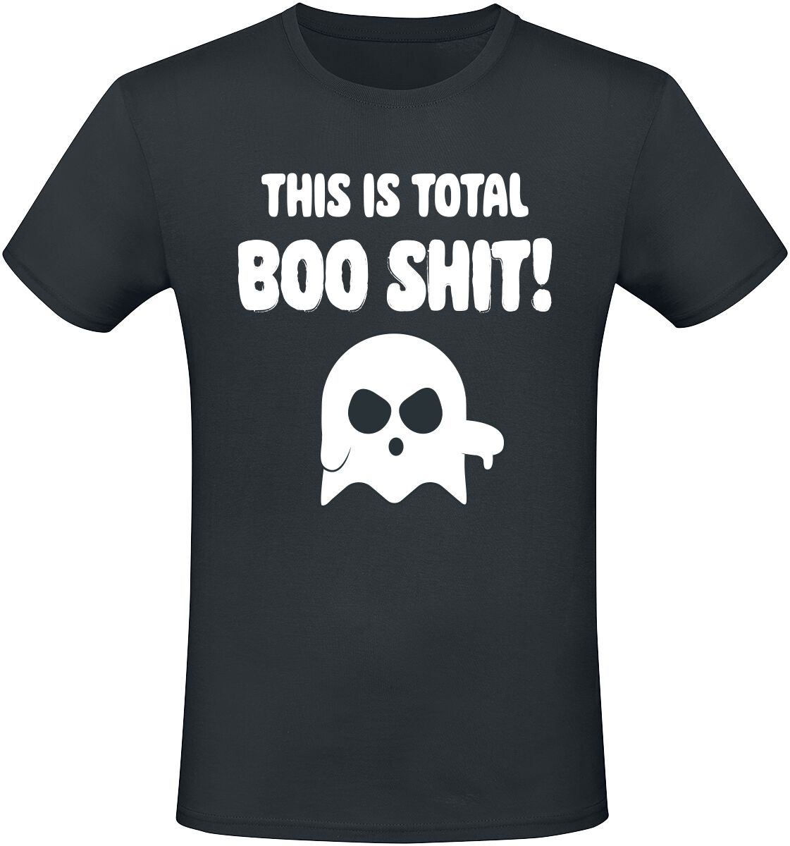 Sprüche T-Shirt – This Is Total Boo Shit! – M bis XXL – für Männer – Größe XXL – schwarz