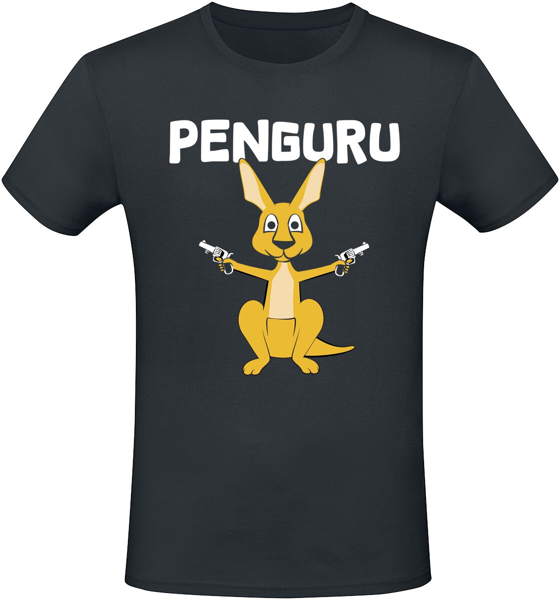 Tierisch T-Shirt - Penguru - M bis 3XL - für Männer - Größe L - schwarz