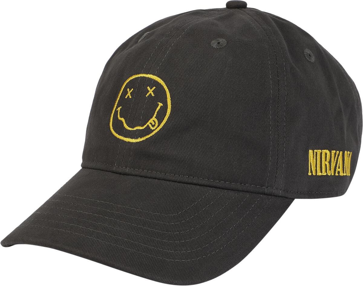 Nirvana Cap - Amplified Collection - Nirvana - charcoal  - Lizenziertes Merchandise!