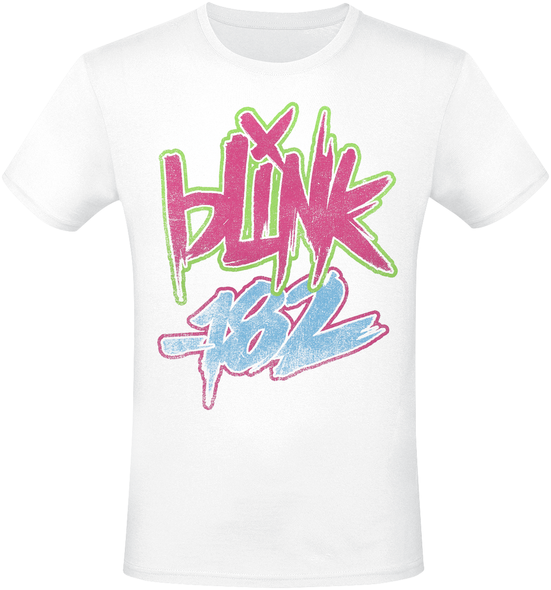 Blink-182 - Text - T-Shirt - weiß