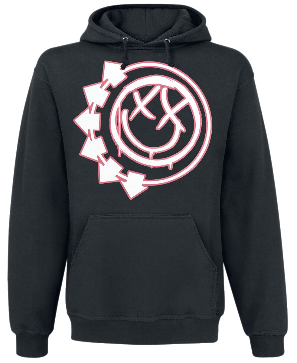 Blink-182 Harrows Smiley Kapuzenpullover schwarz in XL