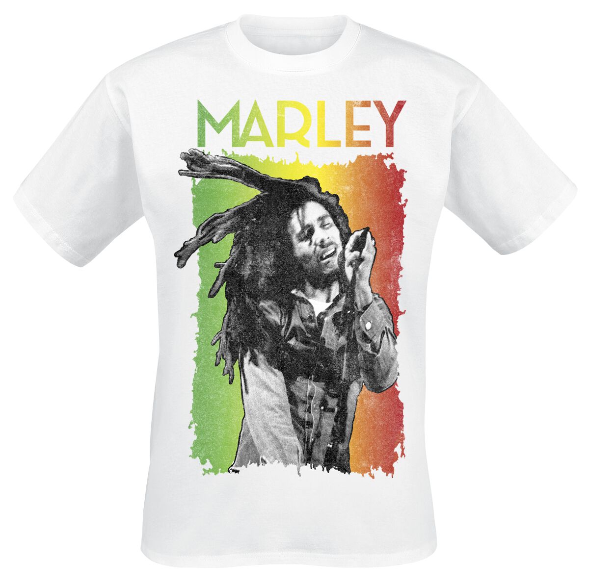 Levně Bob Marley Marley Live Tričko bílá