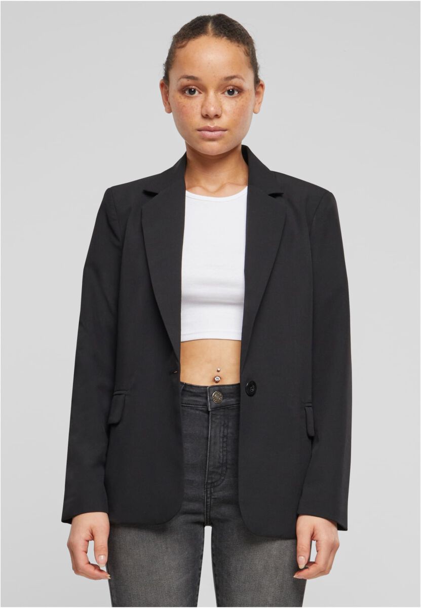 Image of Blazer di Urban Classics - Ladies Basic Blazer - XS a XL - Donna - nero