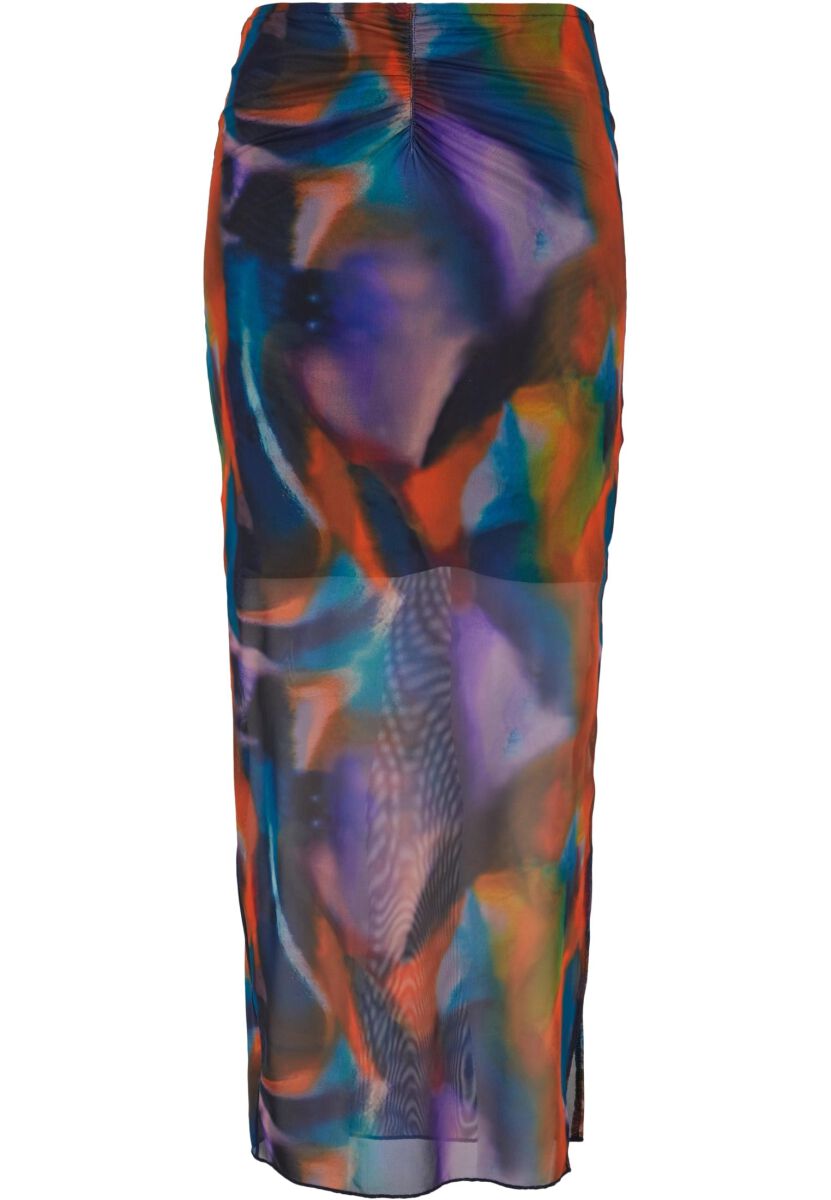 Image of Gonna lunga di Urban Classics - Ladies AOP Mesh Tube Skirt - XS a XL - Donna - multicolore