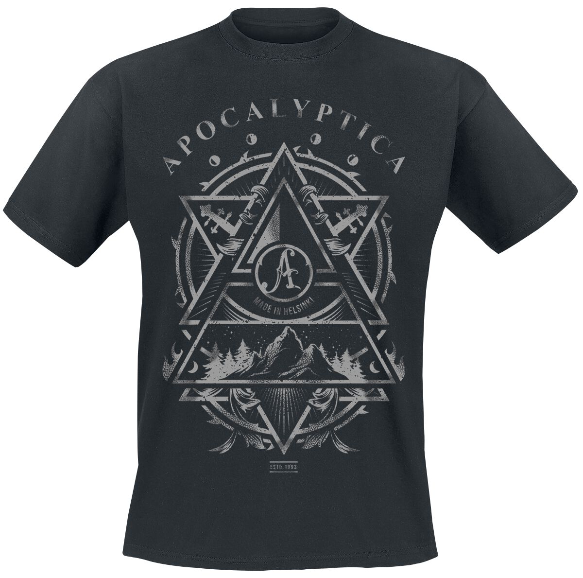 Apocalyptica T-Shirt - Made In Helsinki - S bis XXL - für Männer - Größe L - schwarz  - Lizenziertes Merchandise!