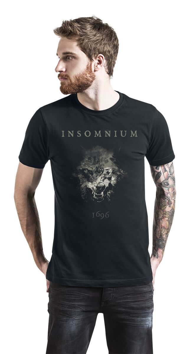 Insomnium T-Shirt – Wolf – S – für Männer – Größe S – schwarz  – EMP exklusives Merchandise!